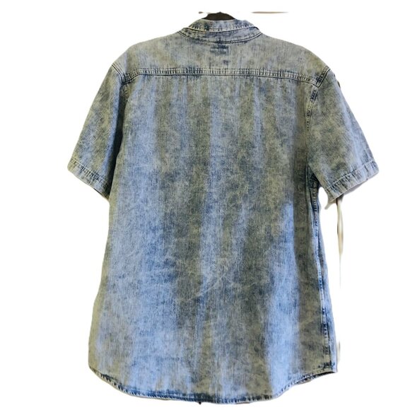 Levi’s Button Up Towel Wash Denim Shirt Short Sleeve - Picture 3 of 11